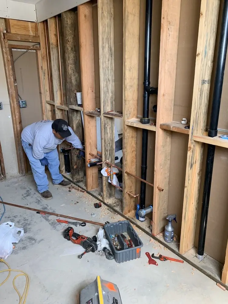 Commercial rough-in plumbing for Gas Line Repair in Crandall